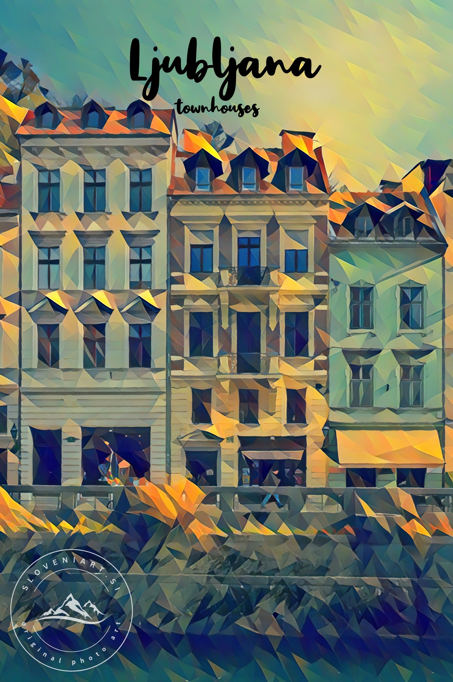 Chocolate Box Buildings Along the Ljubljanica River