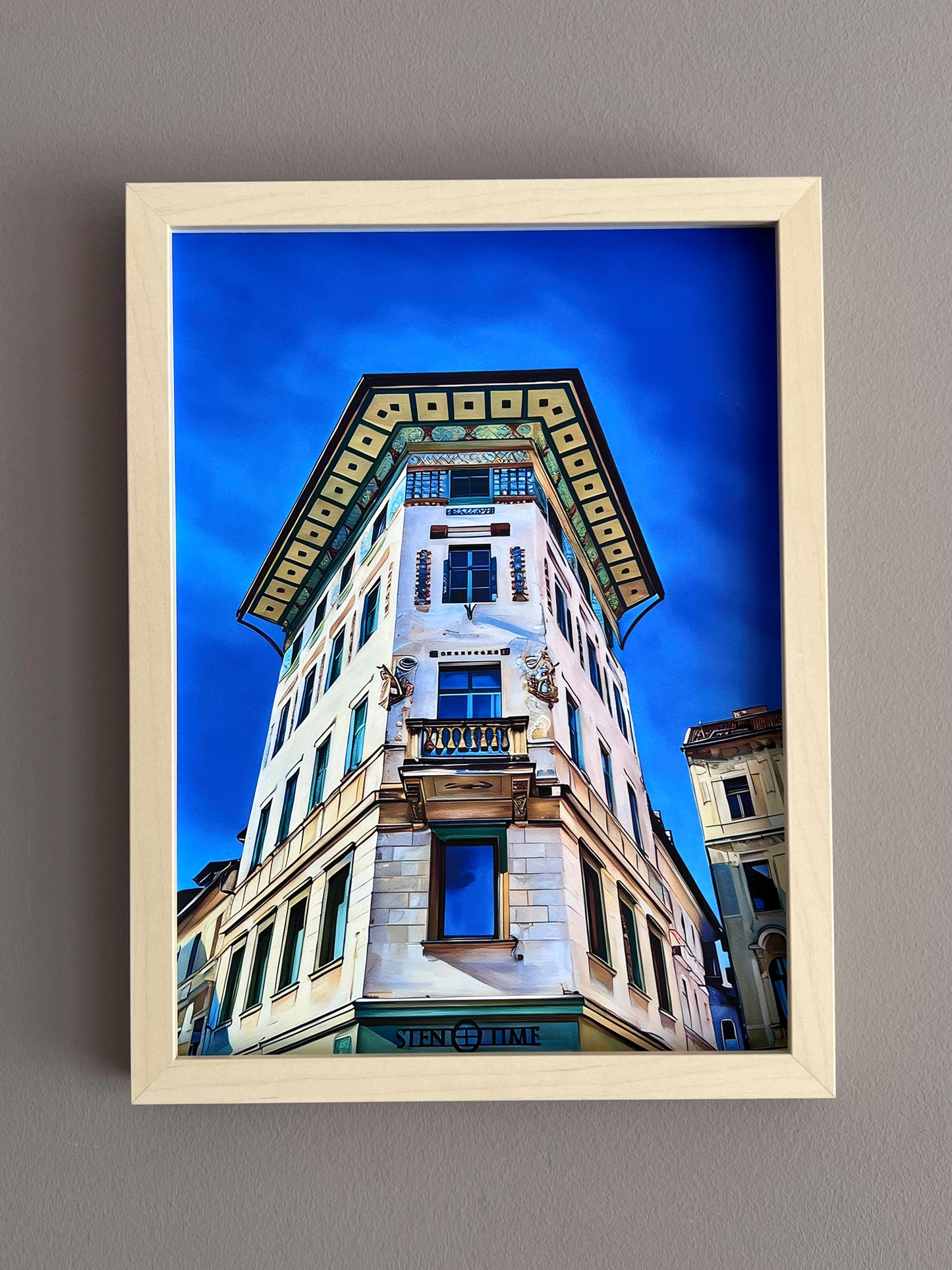 Ljubljana v modrem – Blue Ljubljana Art Prints
