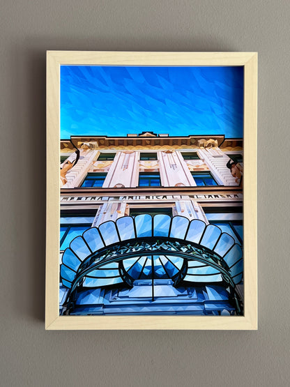 Ljubljana v modrem – Blue Ljubljana Art Prints