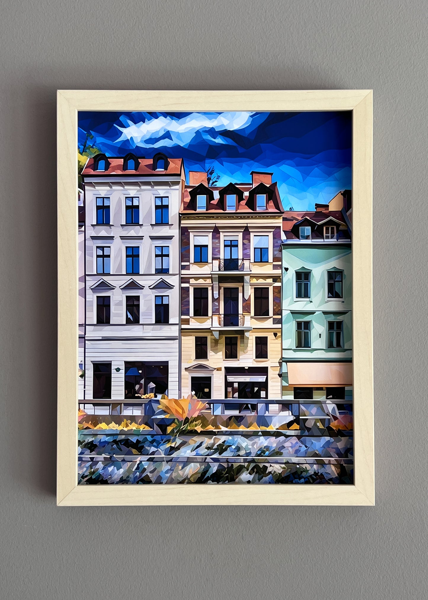 Ljubljana v modrem – Blue Ljubljana Art Prints