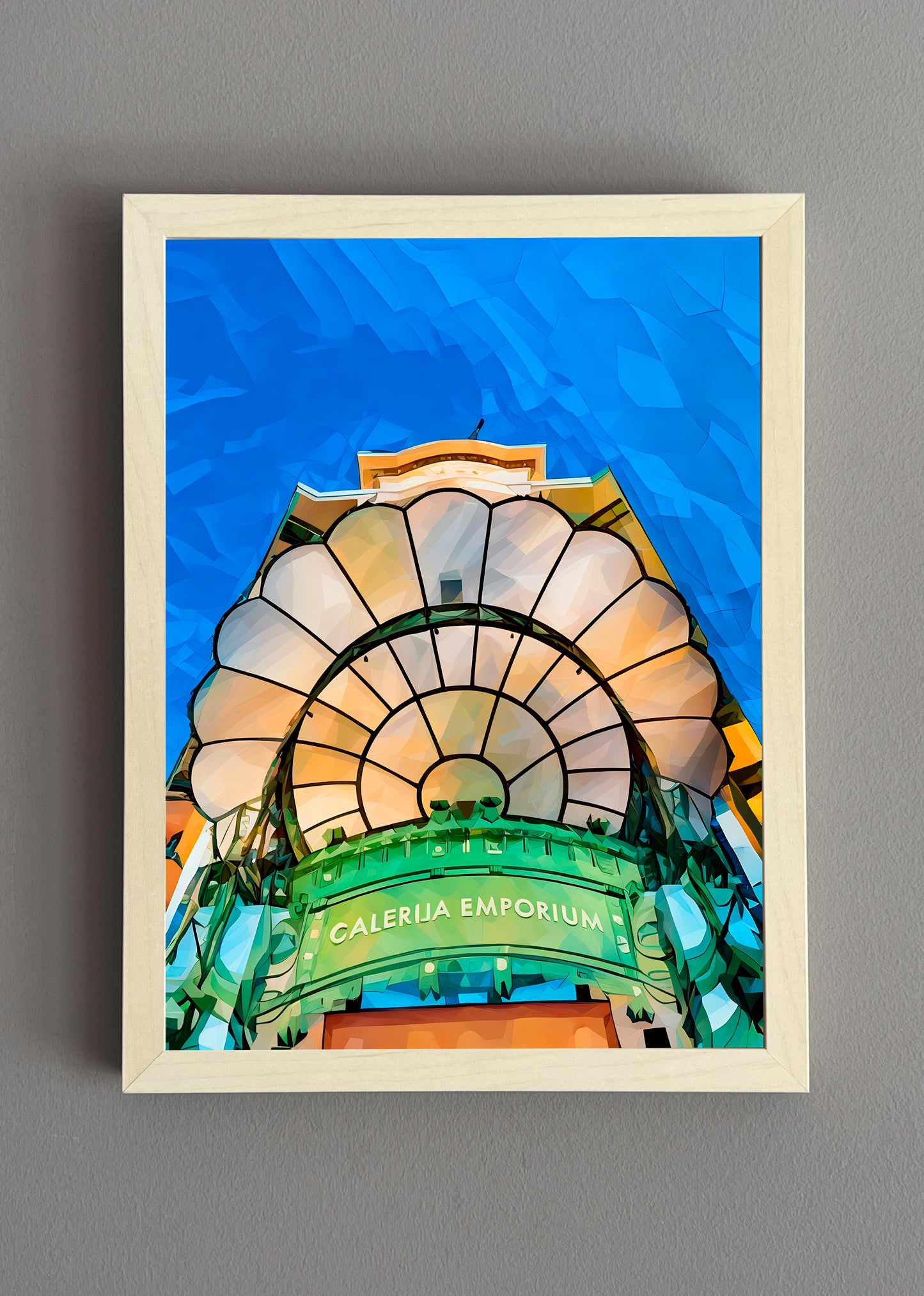 Ljubljana v modrem – Blue Ljubljana Art Prints