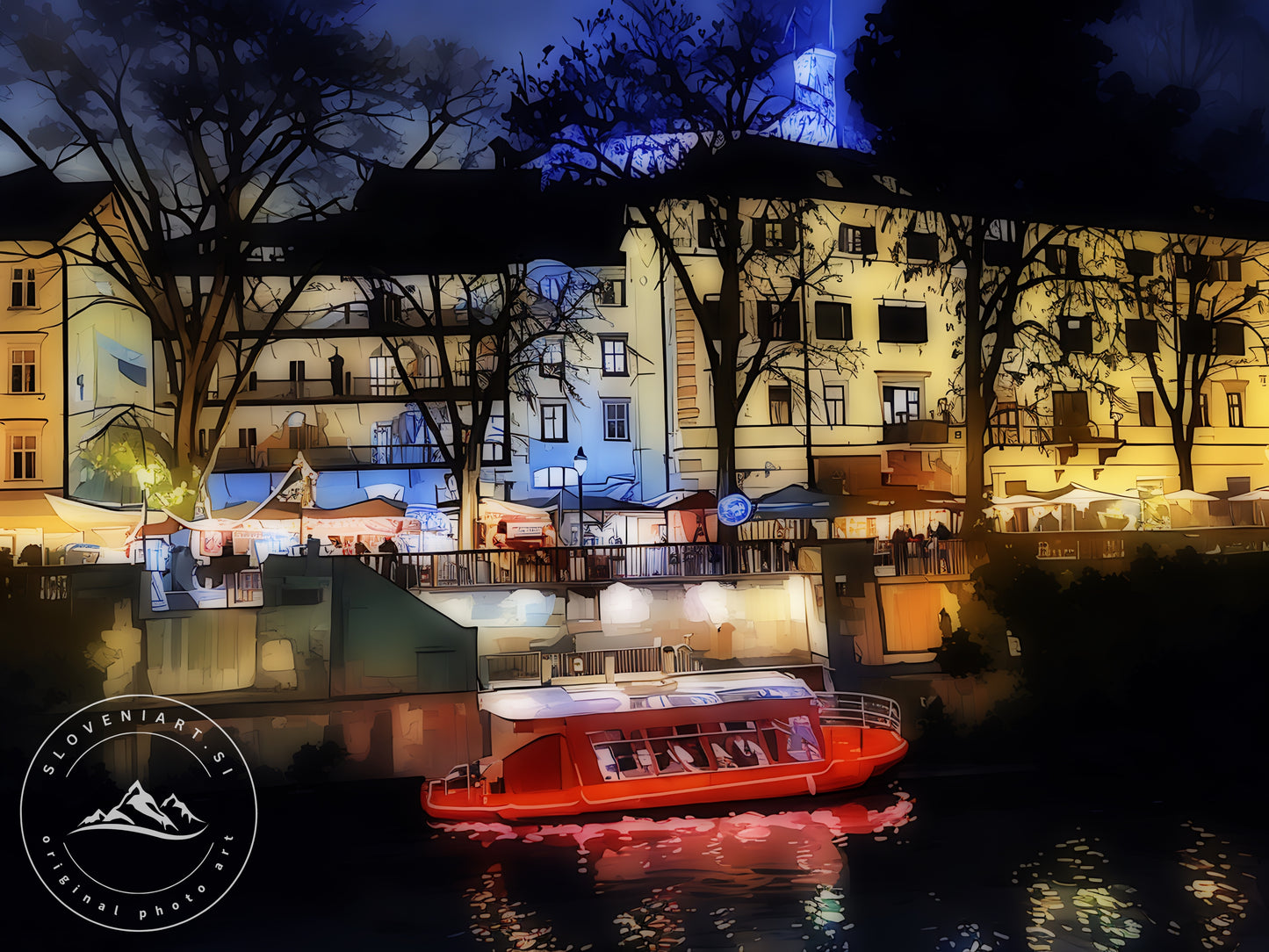 Winter Glow of Ljubljana Castle
