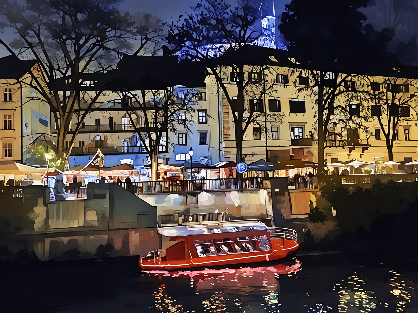 Winter Glow of Ljubljana Castle